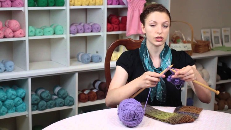How to Knit a Loose Scarf : Knitting Tips & Techniques