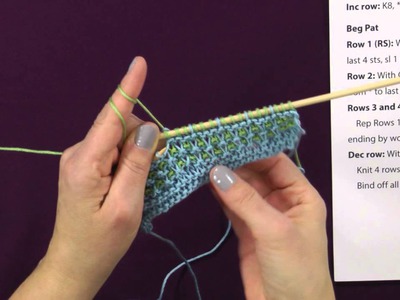 How to Knit Baby Washcloths with a Cable Needle
