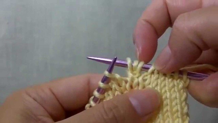 How to knit cdi (Central Double Increase)