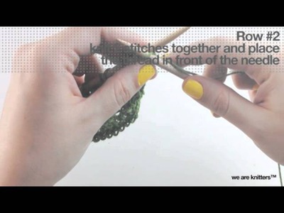 How to knit eyelet stitch | We Are Knitters