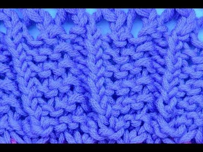 How to Knit * Garter stitch with ribs * How to knit cutling