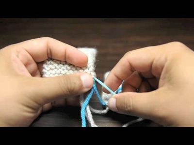 How to Knit Grafting Garter Stitch