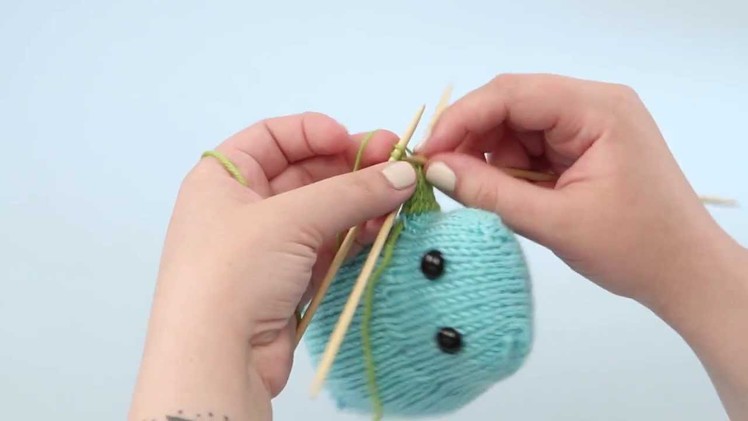 How to knit I-cord on 2 double-point needles