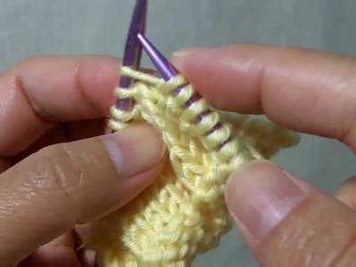 How to knit Kfb aka K1 f&b - Increasing 1 stitch