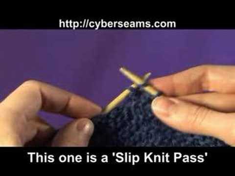 How to Knit Left Handed - Decrease Stitches