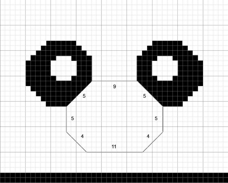 How to Knit Panda Hat Step by Step Tutorials (Part 3: The Eyes)