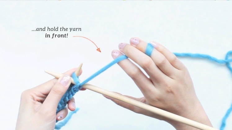 How to Knit - Purl Stitch