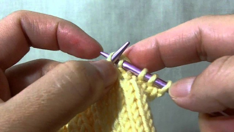 How to knit SKPO aka SKP aka S1,K1,PSSO - Left leaning decrease