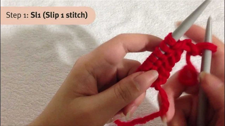 How to Knit Sl1, K2tog, Psso step-by-step Tutorials