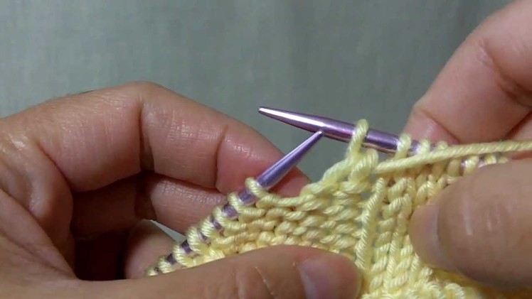 How to knit SSP (Slip, Slip, Purl) - Decreasing in the purl side