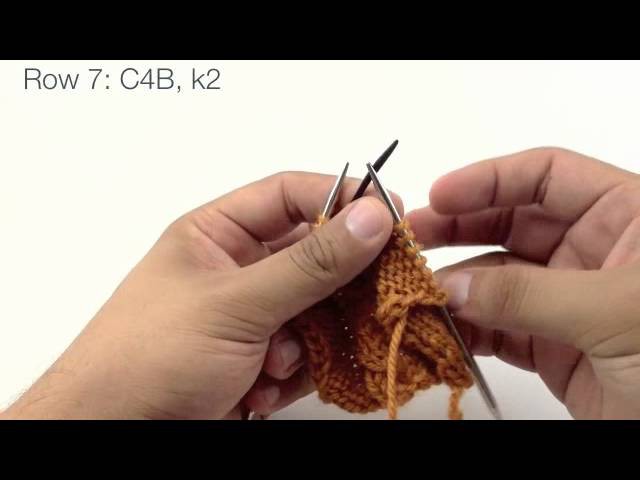 How to Knit the Garden Path Cable Stitch (English Style)