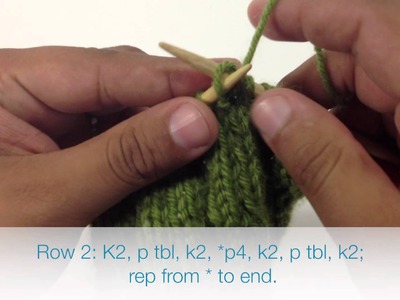 How to Knit the Rose Garden Cable Stitch (English Style)