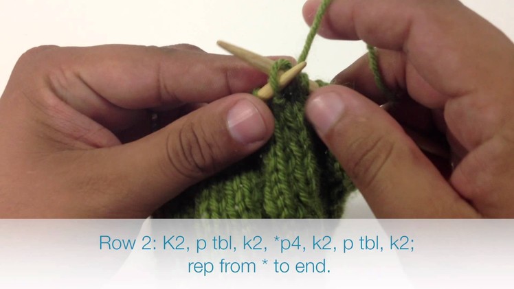 How to Knit the Rose Garden Cable Stitch (English Style)