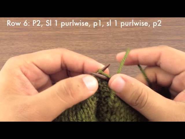 How to Knit the Slipped Double Chain Cable Stitch (English Style)
