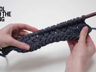 How to knit woven stitch