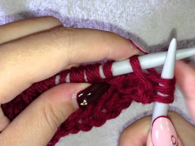 How to Knit Yarn Over twisted into the Back Loop to avoid hole (Knit through the back loop, kbl)