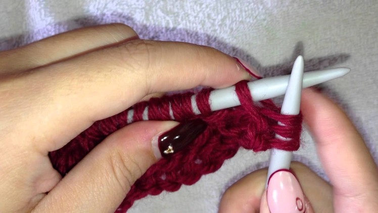 How to Knit Yarn Over twisted into the Back Loop to avoid hole (Knit through the back loop, kbl)