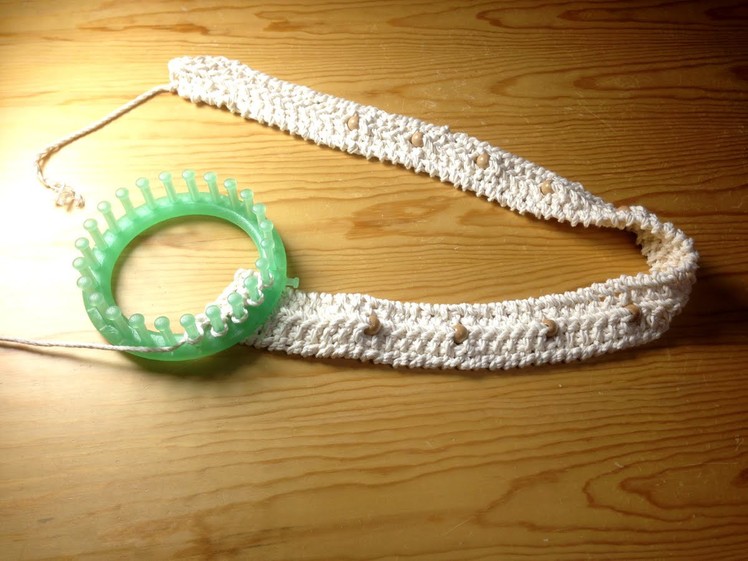 How to Loom Knit a Faux Macrame Belt (DIY Tutorial)
