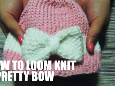 How to Loom Knit a Pretty Bow