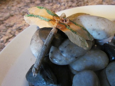 How To Make a Dragonfly with Sticks & Maple Seeds Craft Idea Project #4
