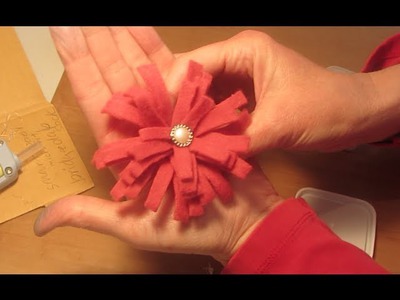 How to Make a Felt Flower Fleece Flower Craft Tutorial SO CUTE EASY