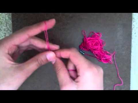 How to make a finger crochet bracelet