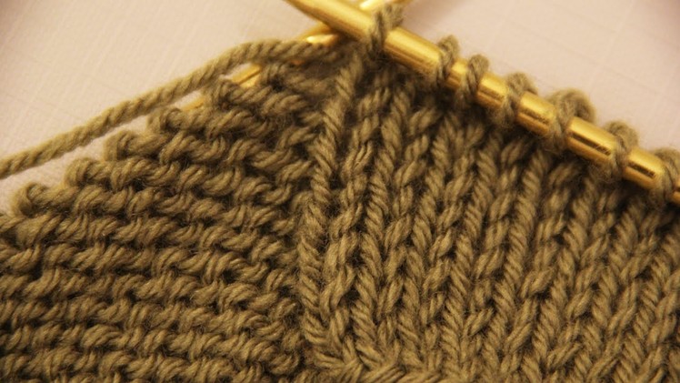 How to make a purl and knit stitches - basics of knitting. Video tutorial for beginners.
