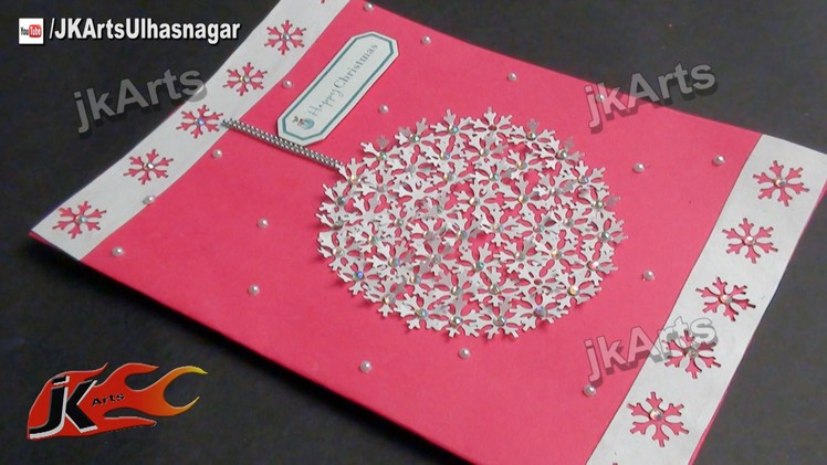 HOW TO: make Punch Craft Christmas Ball Greeting Card - JK Arts 455