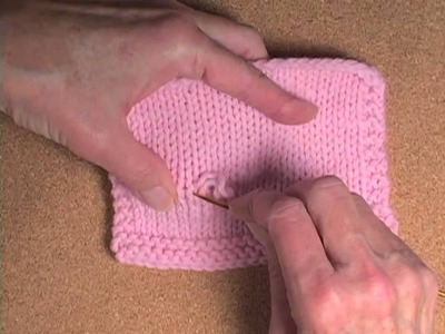 How to Tighten up a Loose Row of Knitting