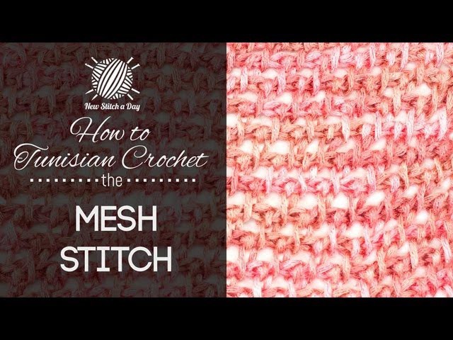 How to Tunisian Crochet the Mesh Stitch