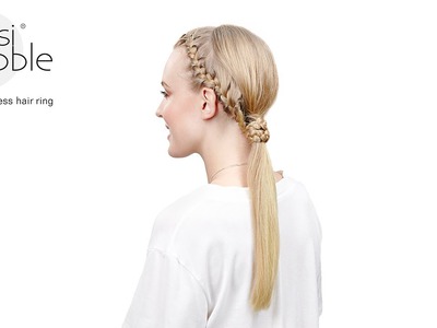 Invisibobble DIY hair tutorial: boho ponytail braid