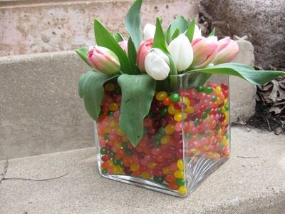Jelly Bean Easter Floral Centerpiece Craft Tutorial