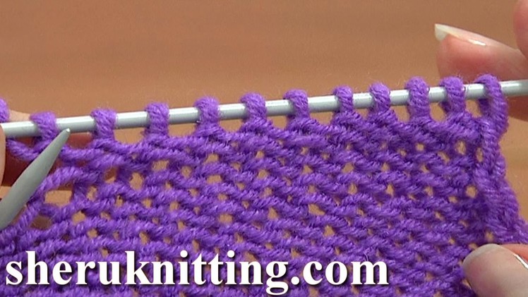 Knit the Purl Stitch Second Way Tutorial 3 Part 2 of 2 Knitting Basics