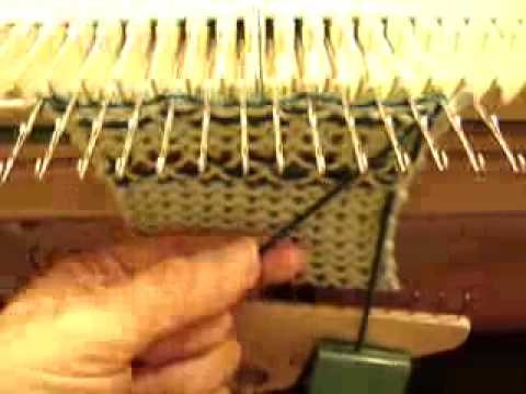 Knit weave On Manual Knitting Machines
