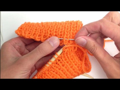 Knitting how to - Semi-grafting 1x1 ribbing