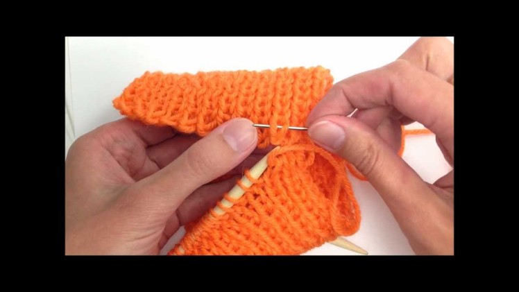 Knitting how to - Semi-grafting 1x1 ribbing