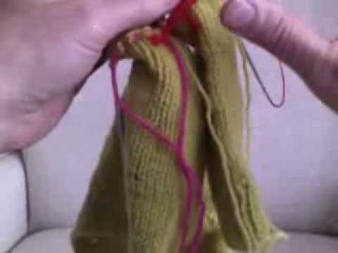 Knitting the Seamless Yoke Joining Row