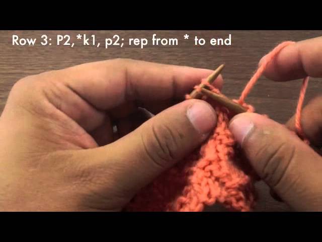 Learn How to Knit the Reverse Stockinette Chevron Stitch (English Style)