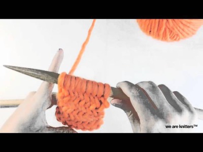 Learn to knit Herringbone stitch | We Are Knitters
