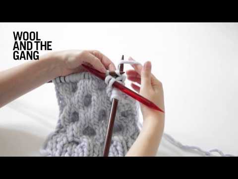 Learn To Knit Honeycomb Cables