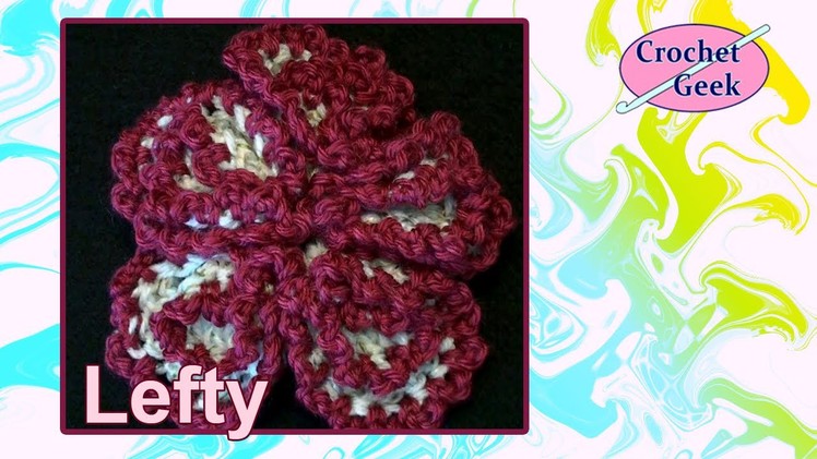 Left Hand Crochet - Crochet Spherical Flower Left Hand Version Crochet Geek