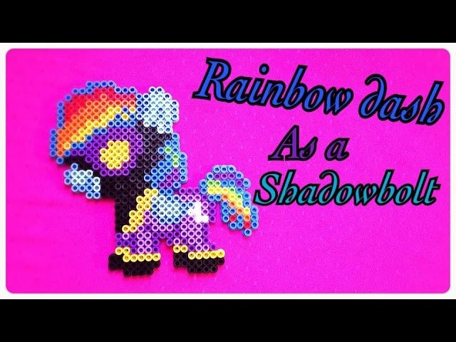 Rainbow Dash as a Shadowbolt - DIY Tutorial Perler Beads