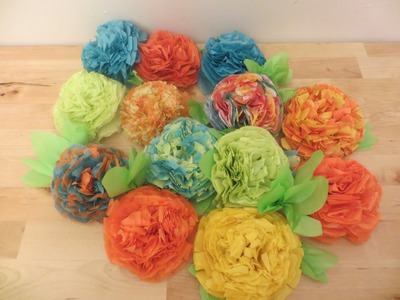 Retro Crafts: Fun and Easy DIY Tissue Paper Flowers #tbt