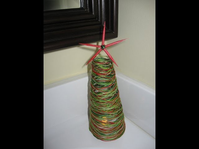 String Christmas Tree Craft Tutorial