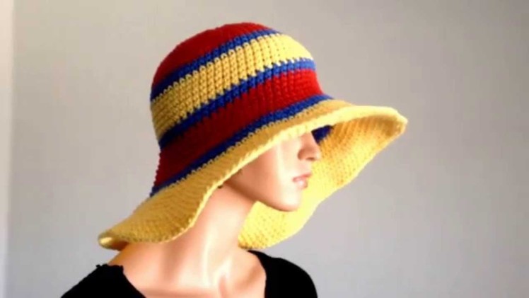 Summer Project 3: Crochet Cotton Large Brimmed Summer Hat