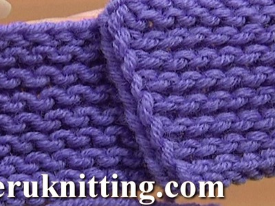 The Garter Stitch Knitting Tutorial 6 Part 4 of 4 Work Purl Rows