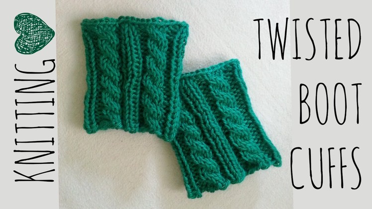Twisted Boot Cuffs | Knit Pattern | Knitting Accessories Tutorial