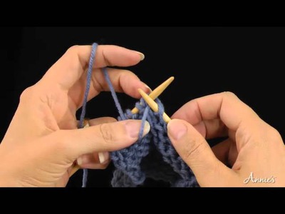 Twisted Purl Stitch or Purl 1 through the Back Loop "p1-tb1" - Annie's Knitting Tutorial