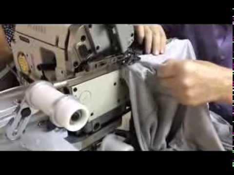 VIDEO-001-Attaching rib knit collar - T-SHIRT SEWING MACHINE