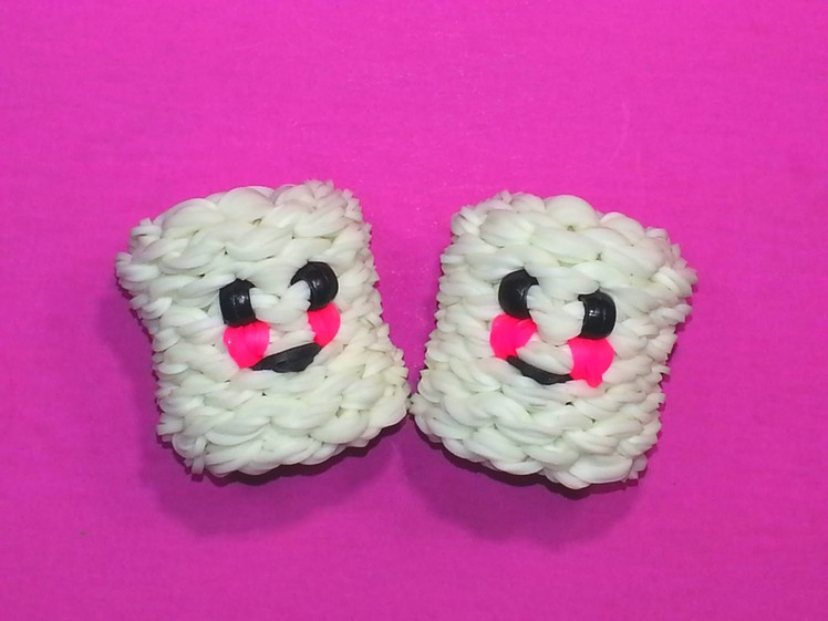 3-D Happy Marshmallow Tutorial by feelinspiffy (Rainbow Loom)
